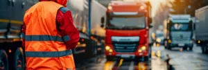 Transport routier de marchandises et logistique, illustration des activités de transport